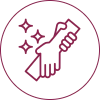 Supportive handshake illustration